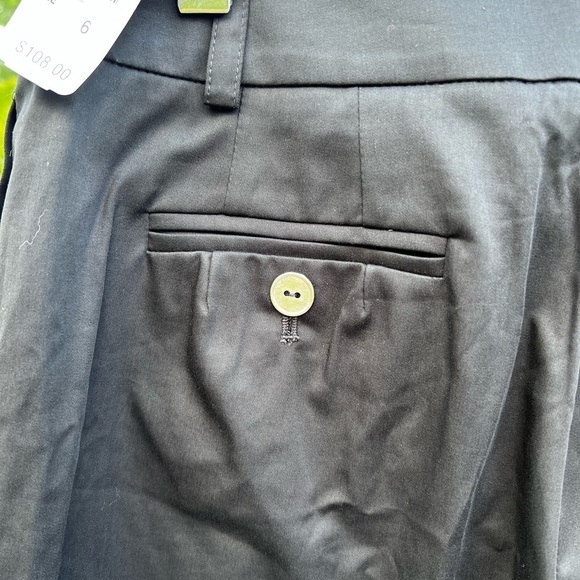 Talbots | NWT | High Rise | Pleated | Trouser | Pant | Wide Leg | Black | Size 6 - Picture 8 of 8